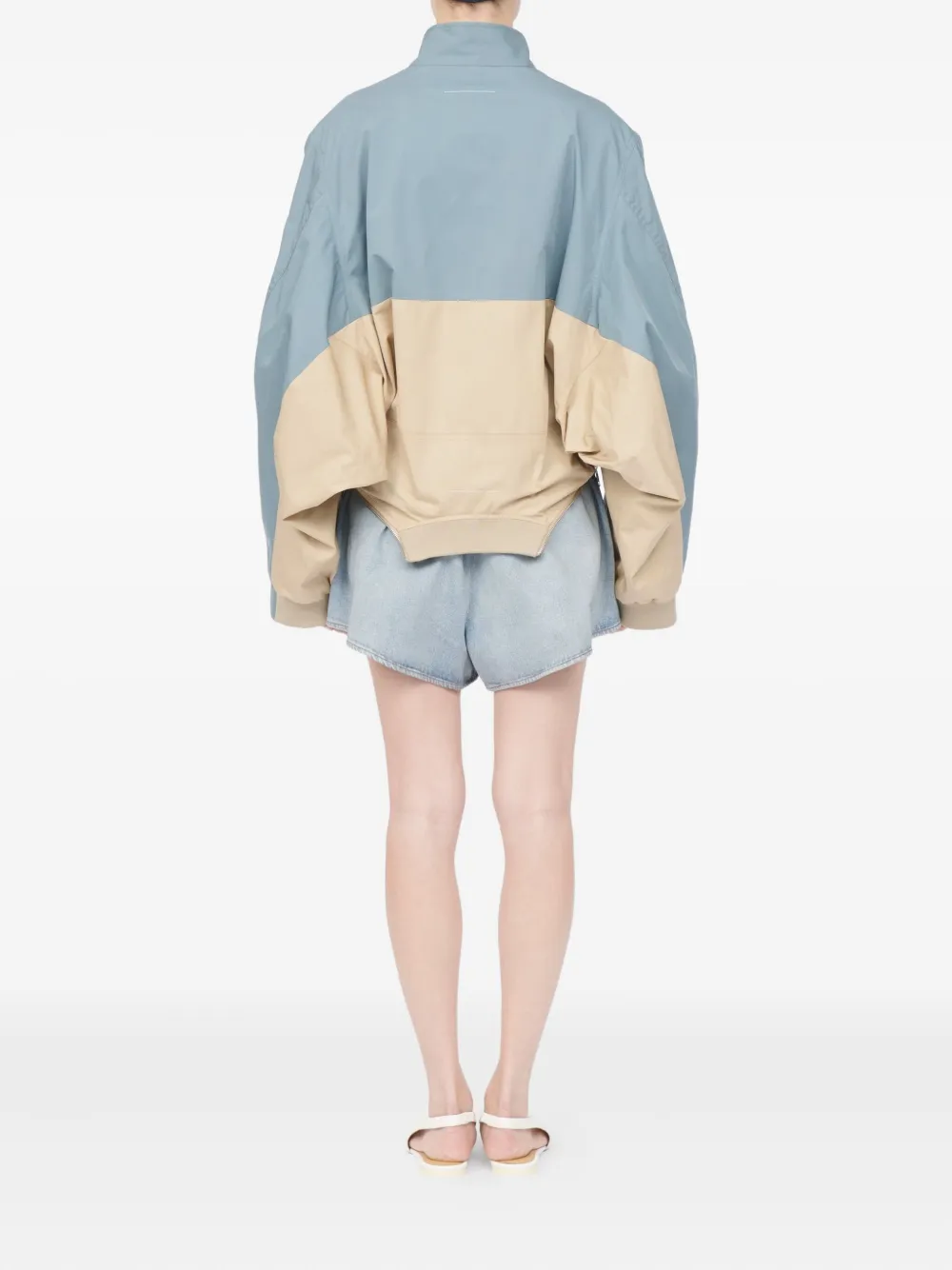 MM6 Maison Margiela カラーブロック ジャケット | ブルー | FARFETCH JP