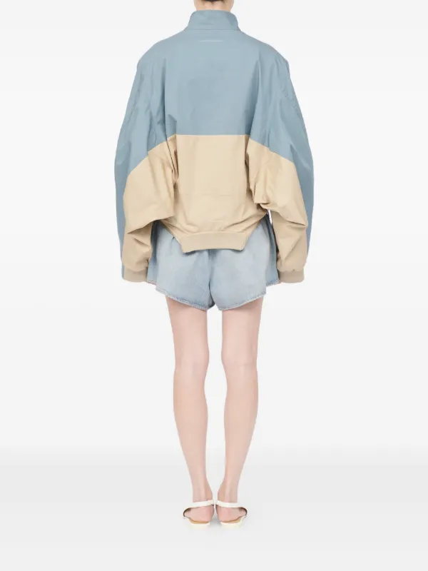MM6 Maison Margiela カラーブロック ジャケット | ブルー | FARFETCH JP