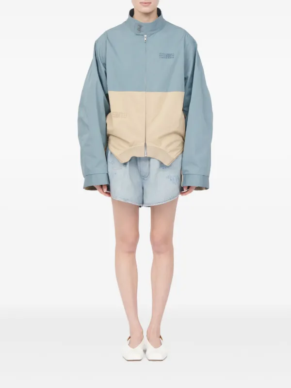 MM6 Maison Margiela カラーブロック ジャケット | ブルー | FARFETCH JP