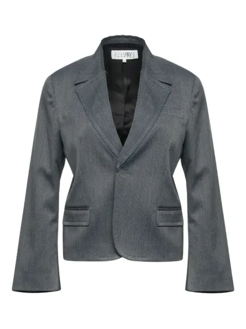 MM6 Maison Margiela cropped wool blend blazer