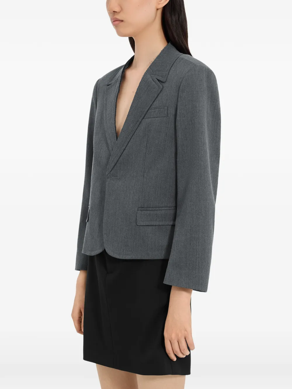 MM6 Maison Margiela Jacke mit fallendem Revers - Grau