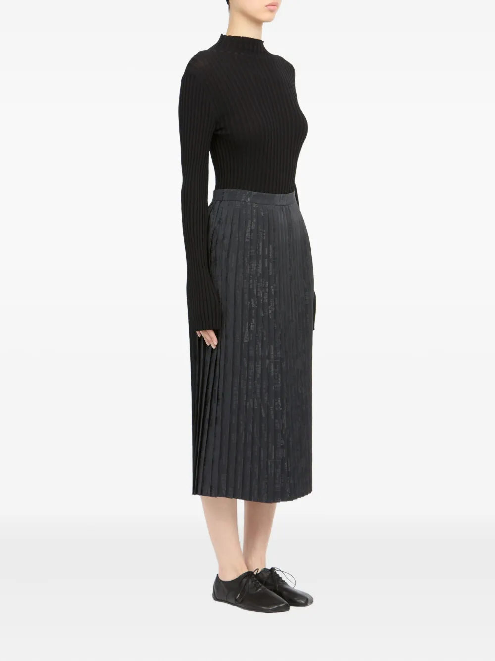 MM6 Maison Margiela Plooirok Zwart