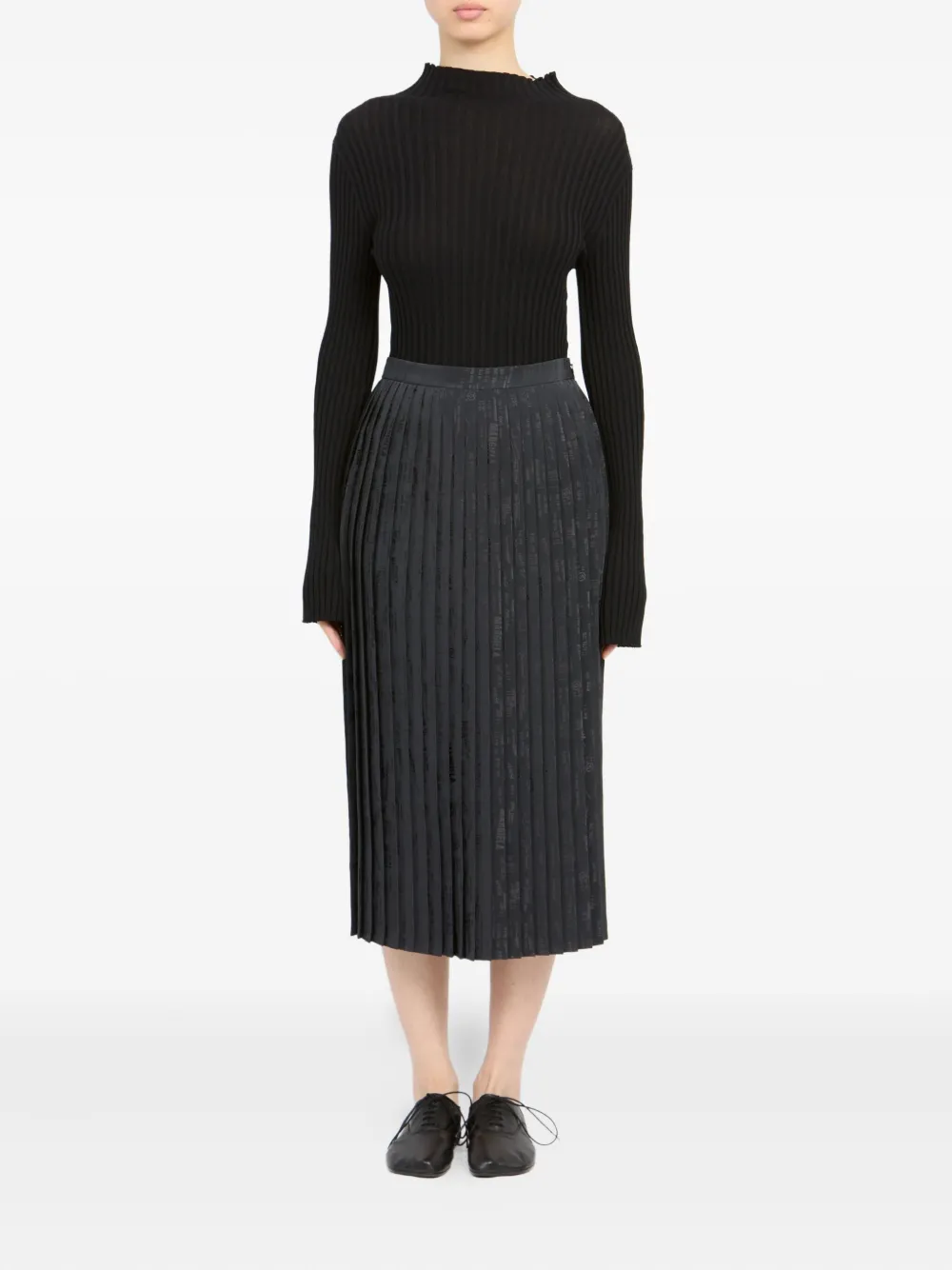 MM6 Maison Margiela Plooirok Zwart