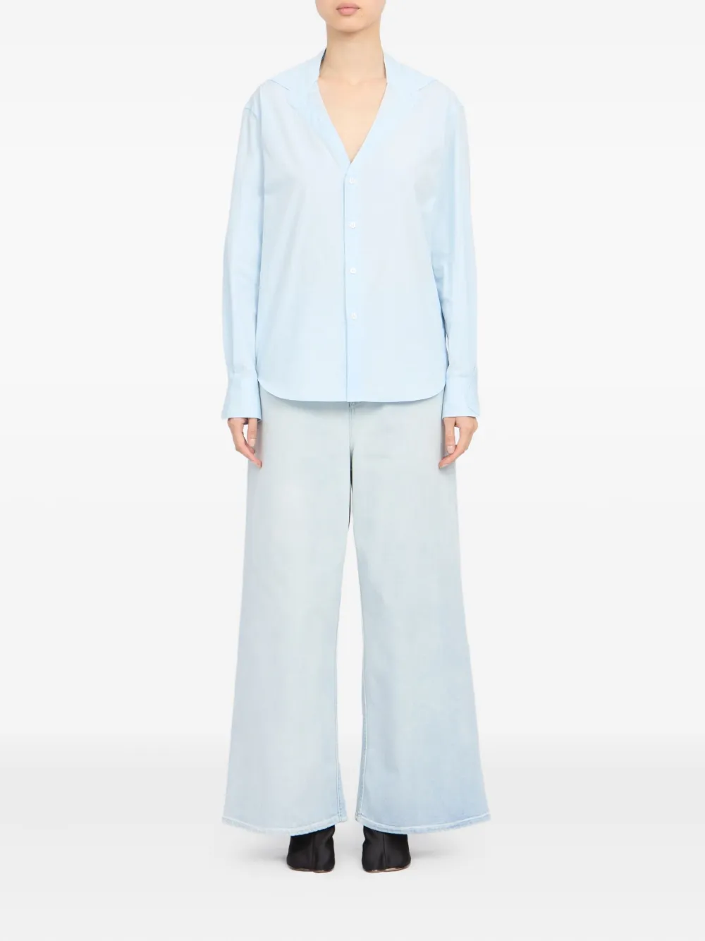 MM6 Maison Margiela Blouse met lange mouwen - Blauw