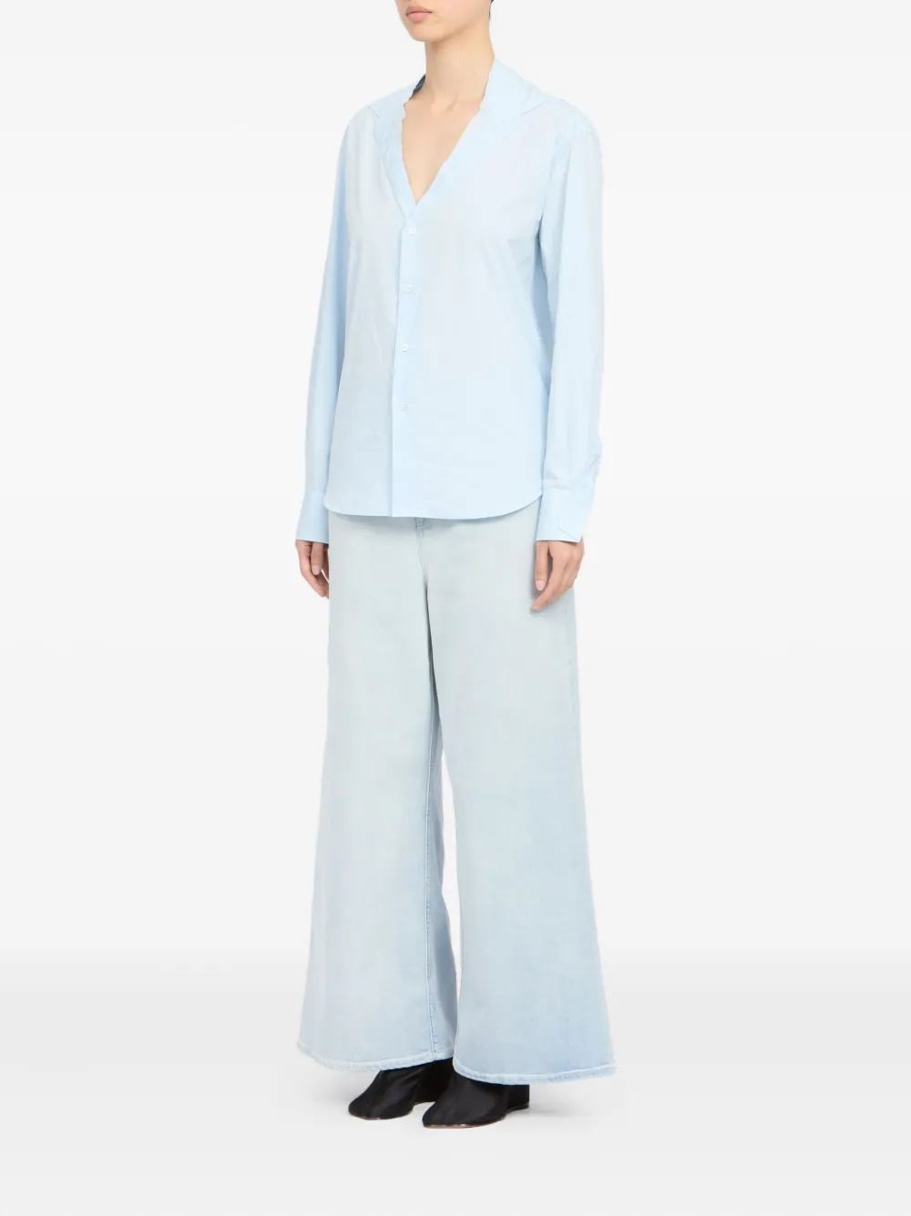 MM6 Maison Margiela Blouse met lange mouwen Blauw