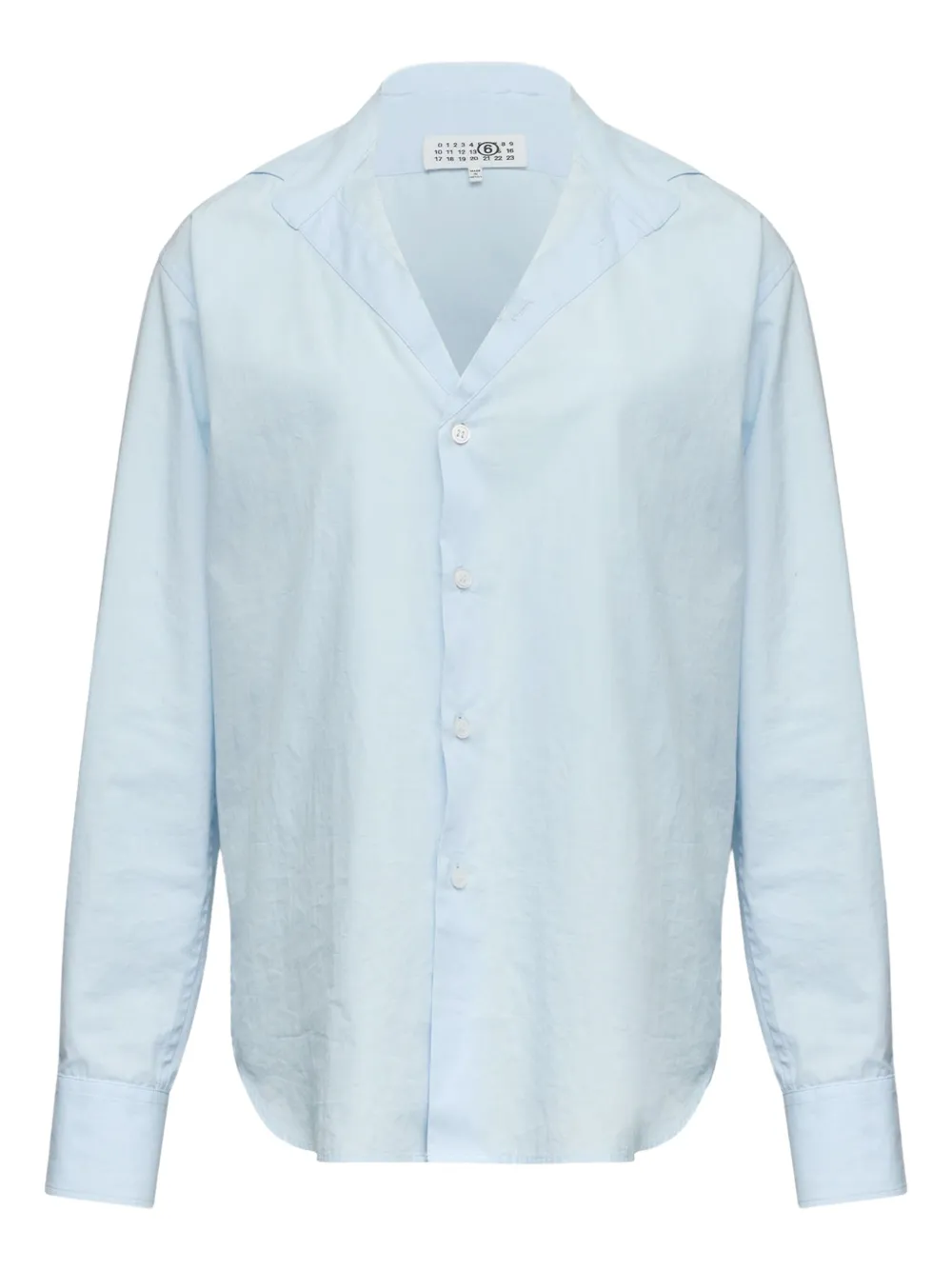 MM6 Maison Margiela Camicia con colletto alla francese - Blu