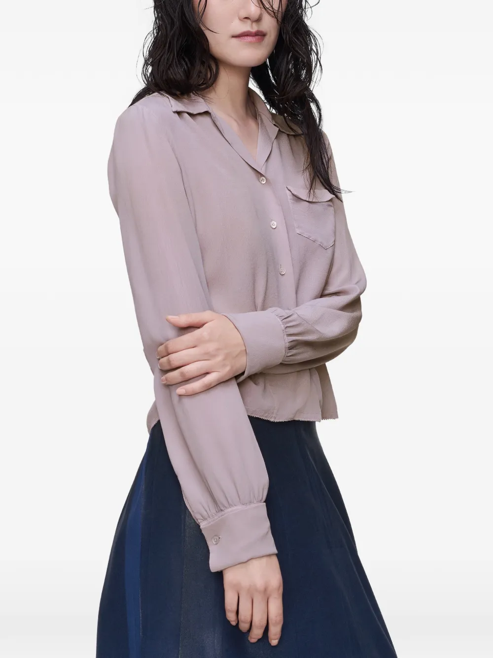Maison Margiela T-shirt met lange mouwen Roze