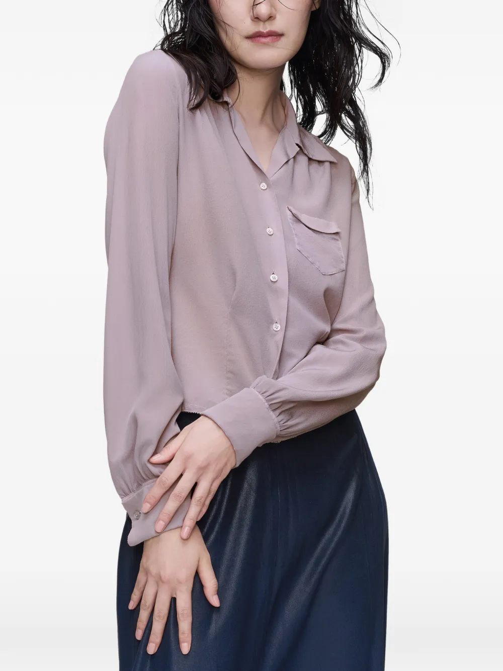 Maison Margiela T-shirt met lange mouwen Roze