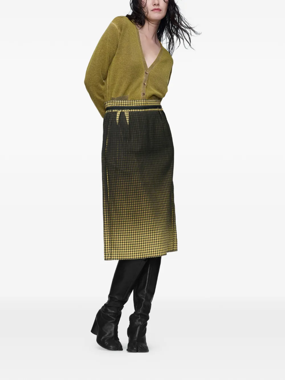Maison Margiela Vest met V-hals Groen