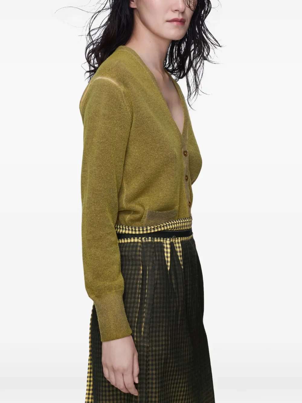 Maison Margiela Vest met V-hals Groen