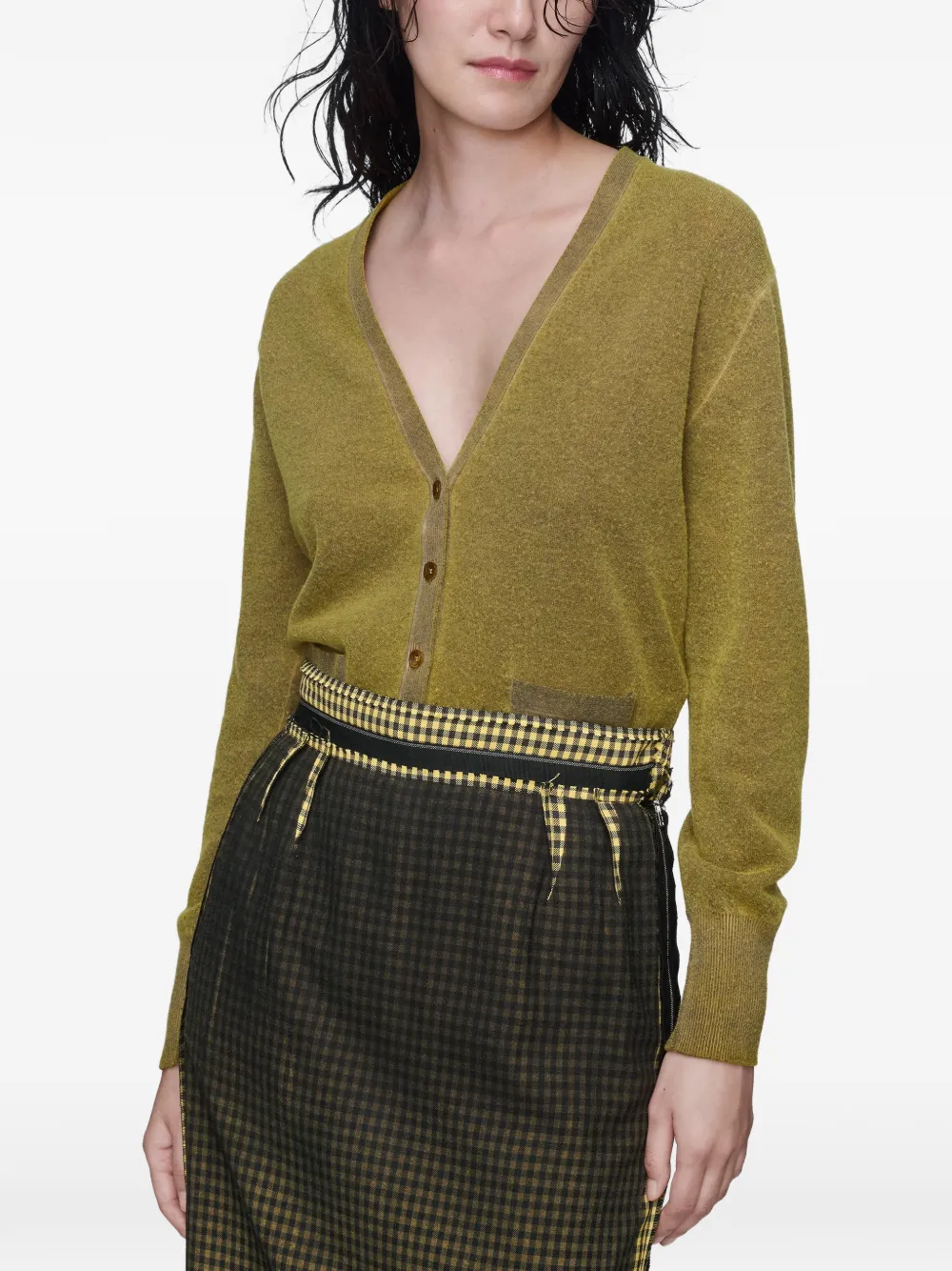 Maison Margiela Vest met V-hals Groen