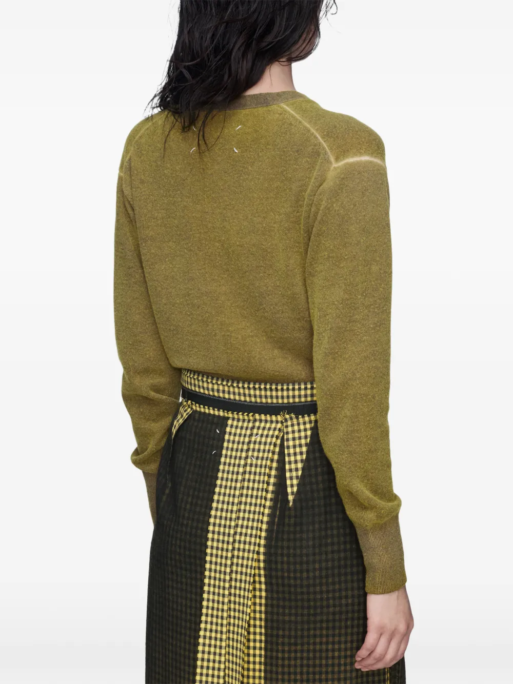 Maison Margiela Vest met V-hals Groen