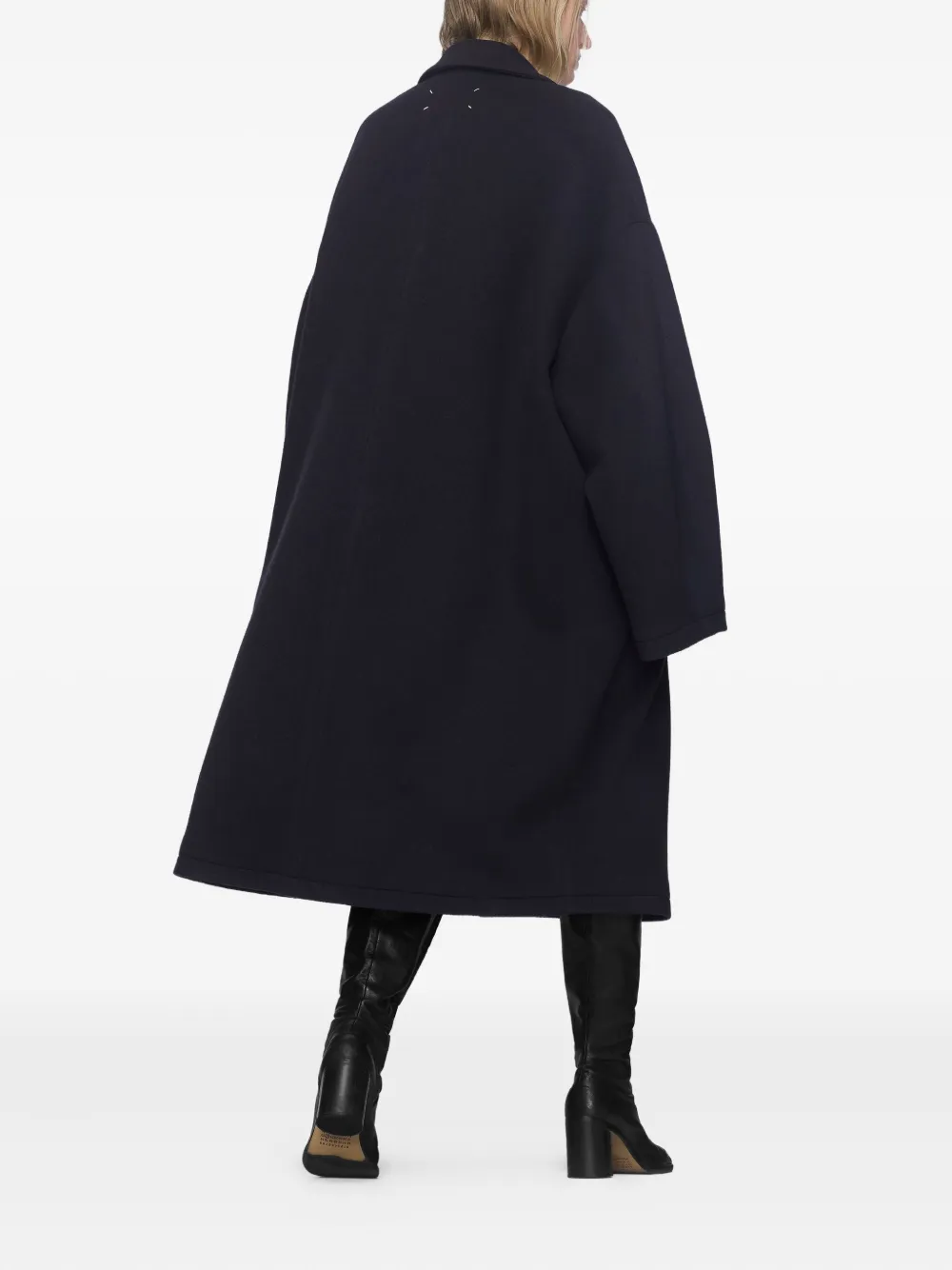 Maison Margiela Pocket Single-breasted Coat In Black