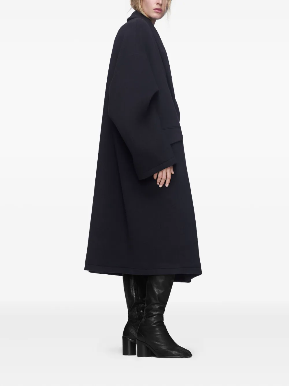 Maison Margiela Pocket Single-breasted Coat In Black