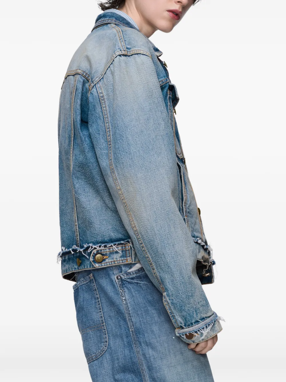 Maison Margiela Denim jack Blauw