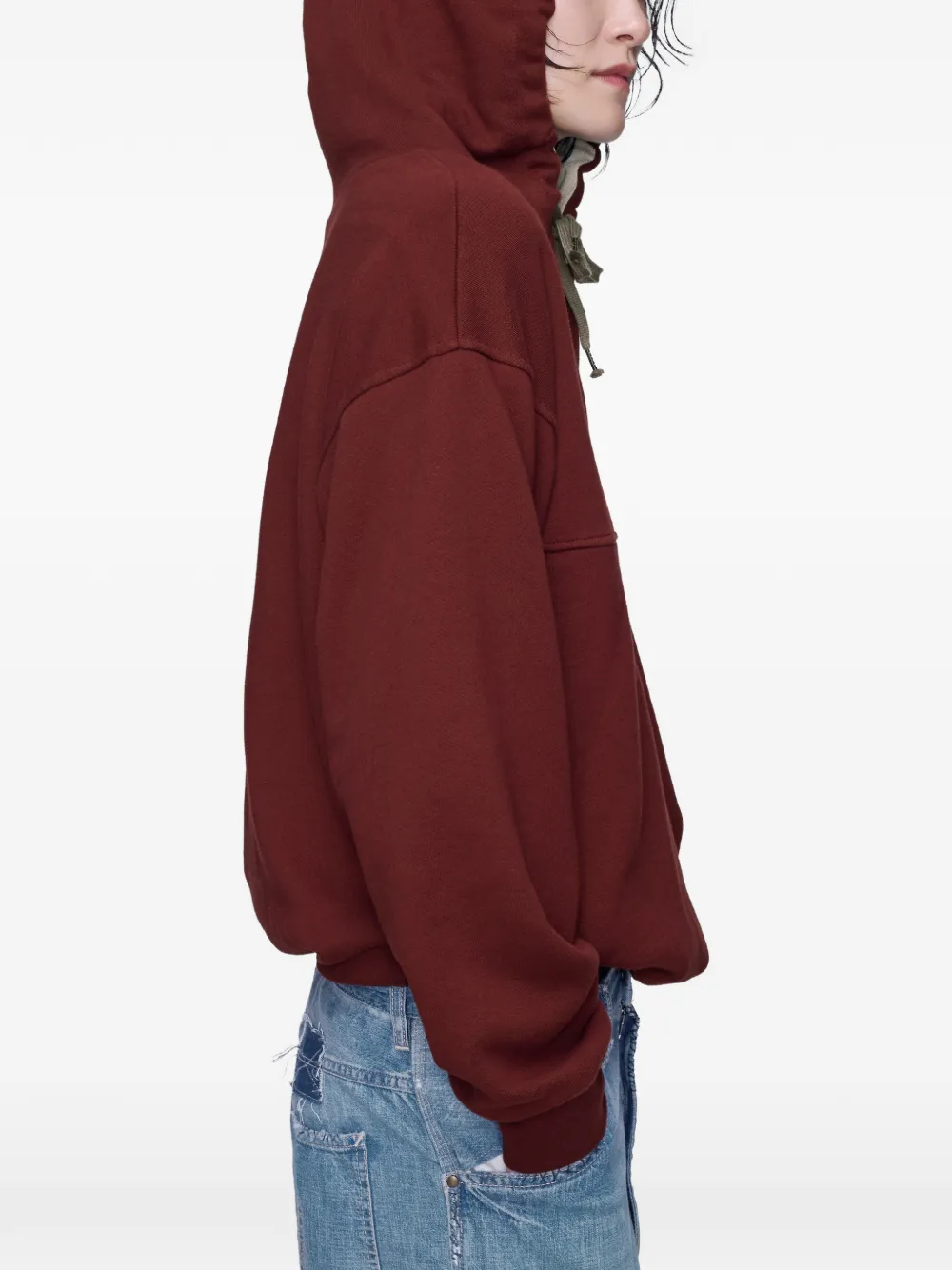 Maison Margiela Katoenen hoodie Rood