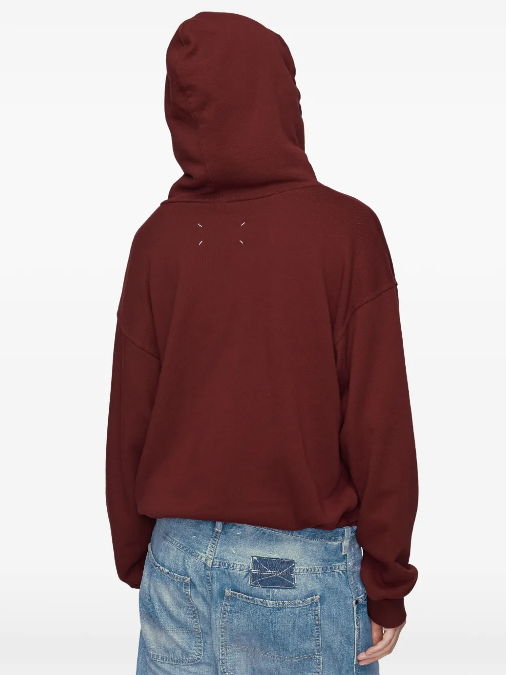 Maison Margiela Katoenen hoodie Rood