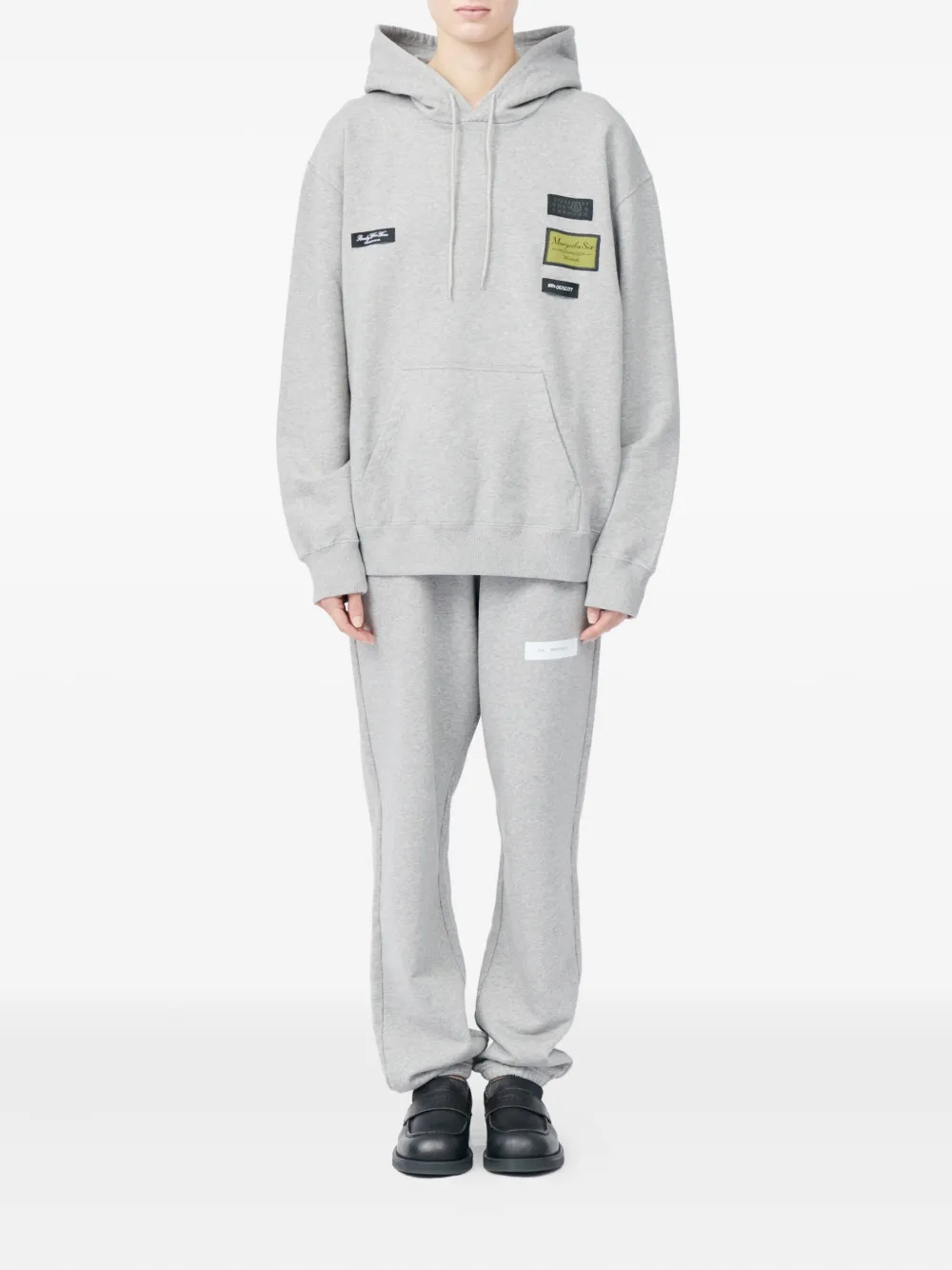 MM6 Maison Margiela Jack met capuchon en patch Grijs