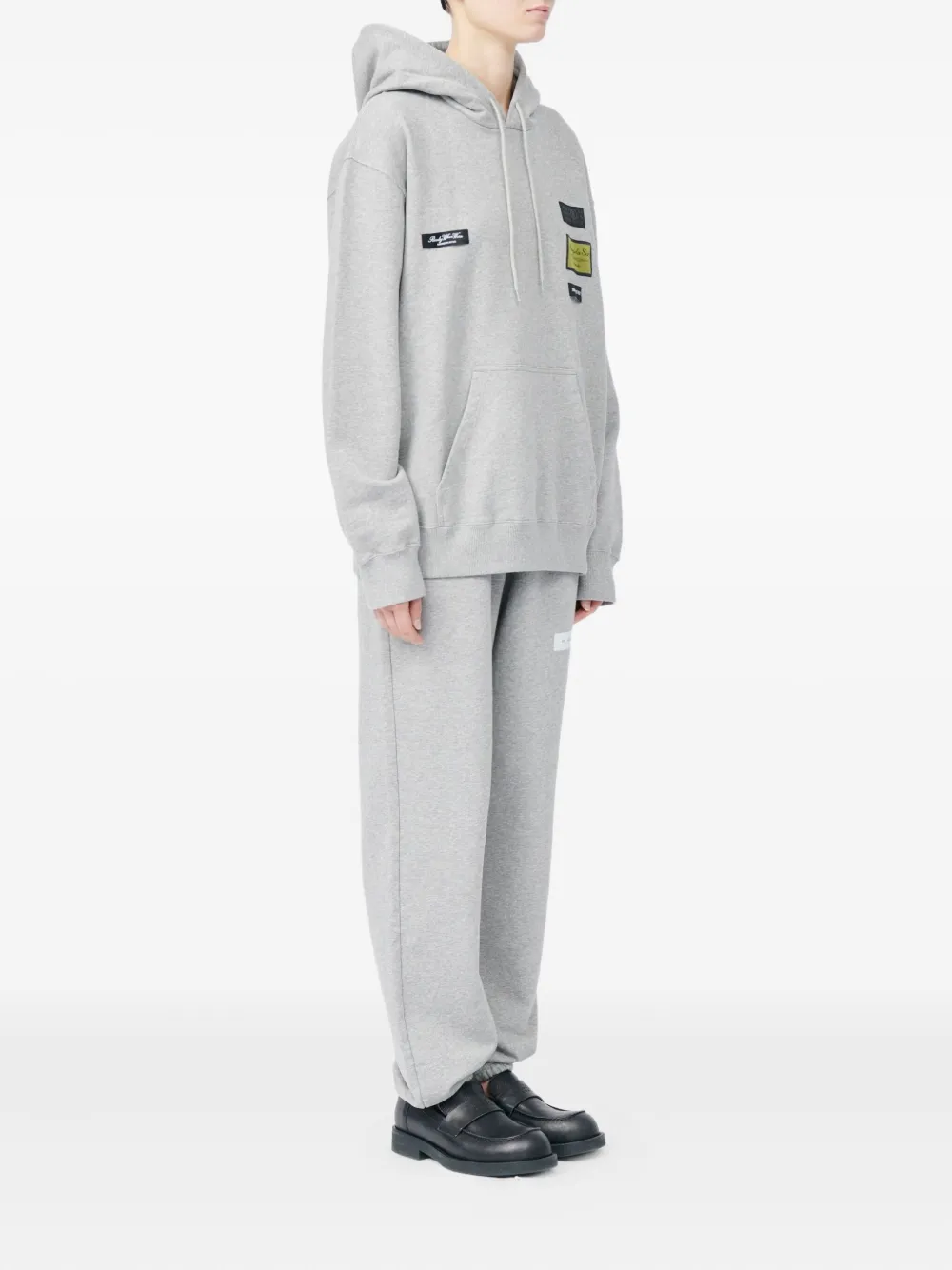MM6 Maison Margiela Jack met capuchon en patch Grijs