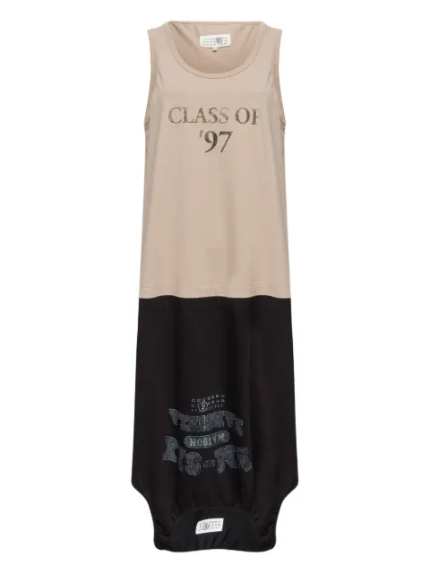MM6 Maison Margiela robe mi-longue à découpe avant