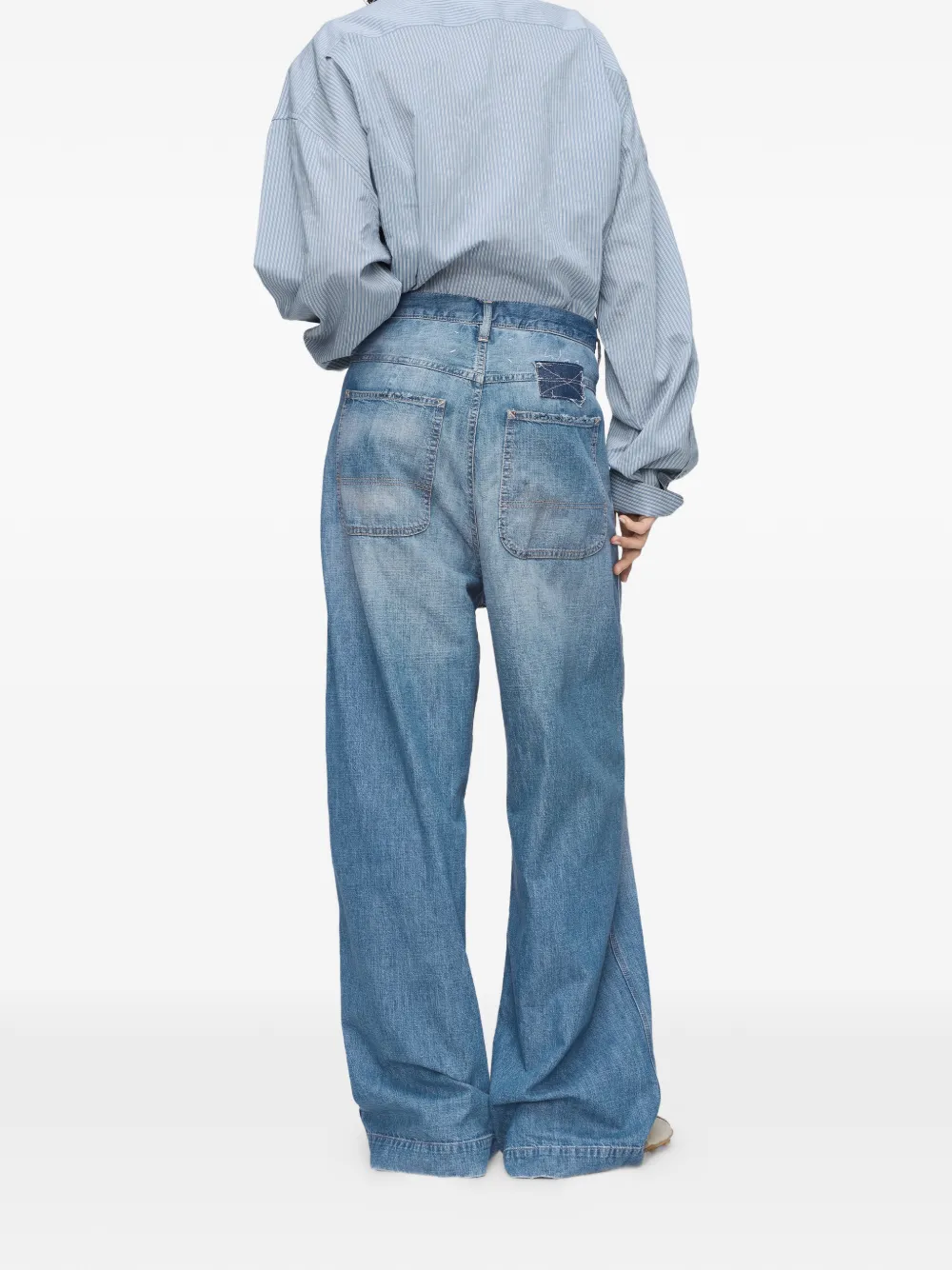  Maison Margiela Patchwork-detail Jeans - Blue 