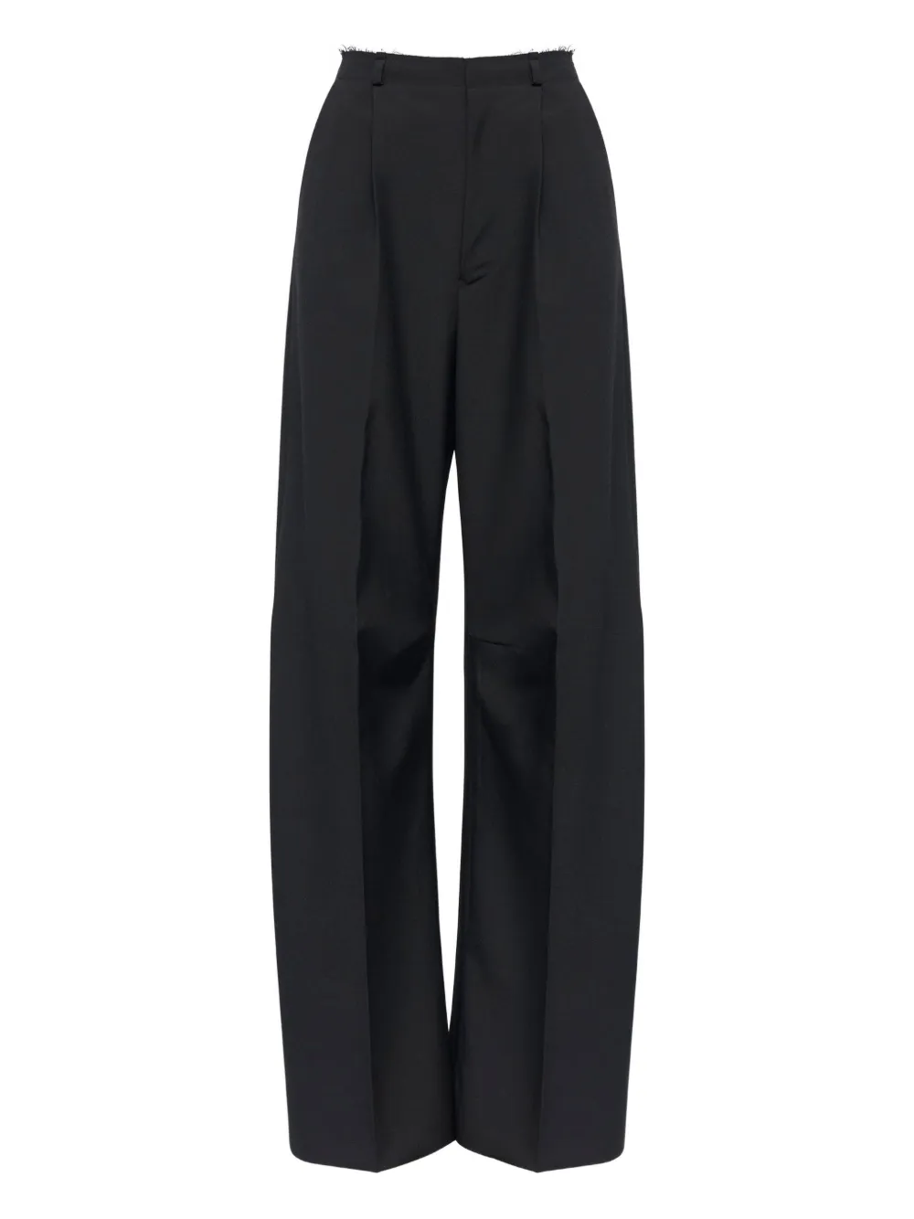 MM6 Maison Margiela Pantaloni sartoriali con frange - Nero