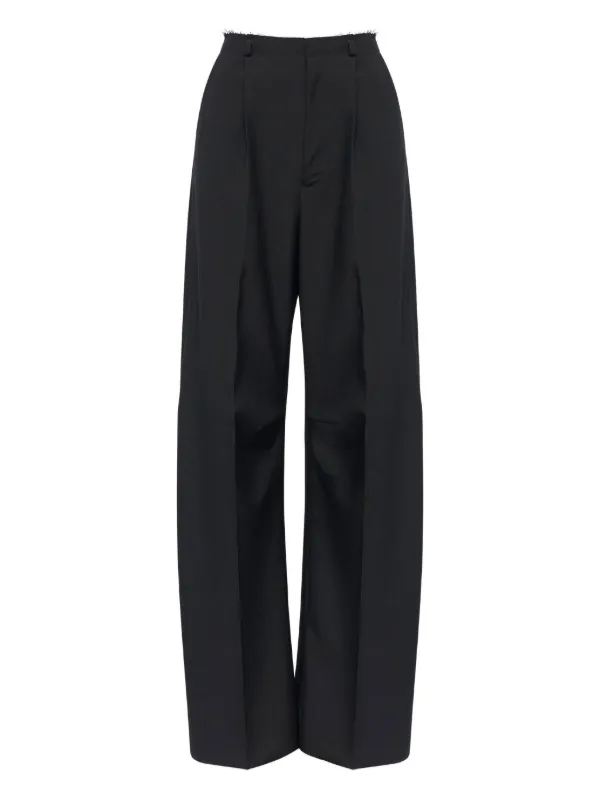 MM6 Maison Margiela ワイドパンツ | ブラック | FARFETCH JP