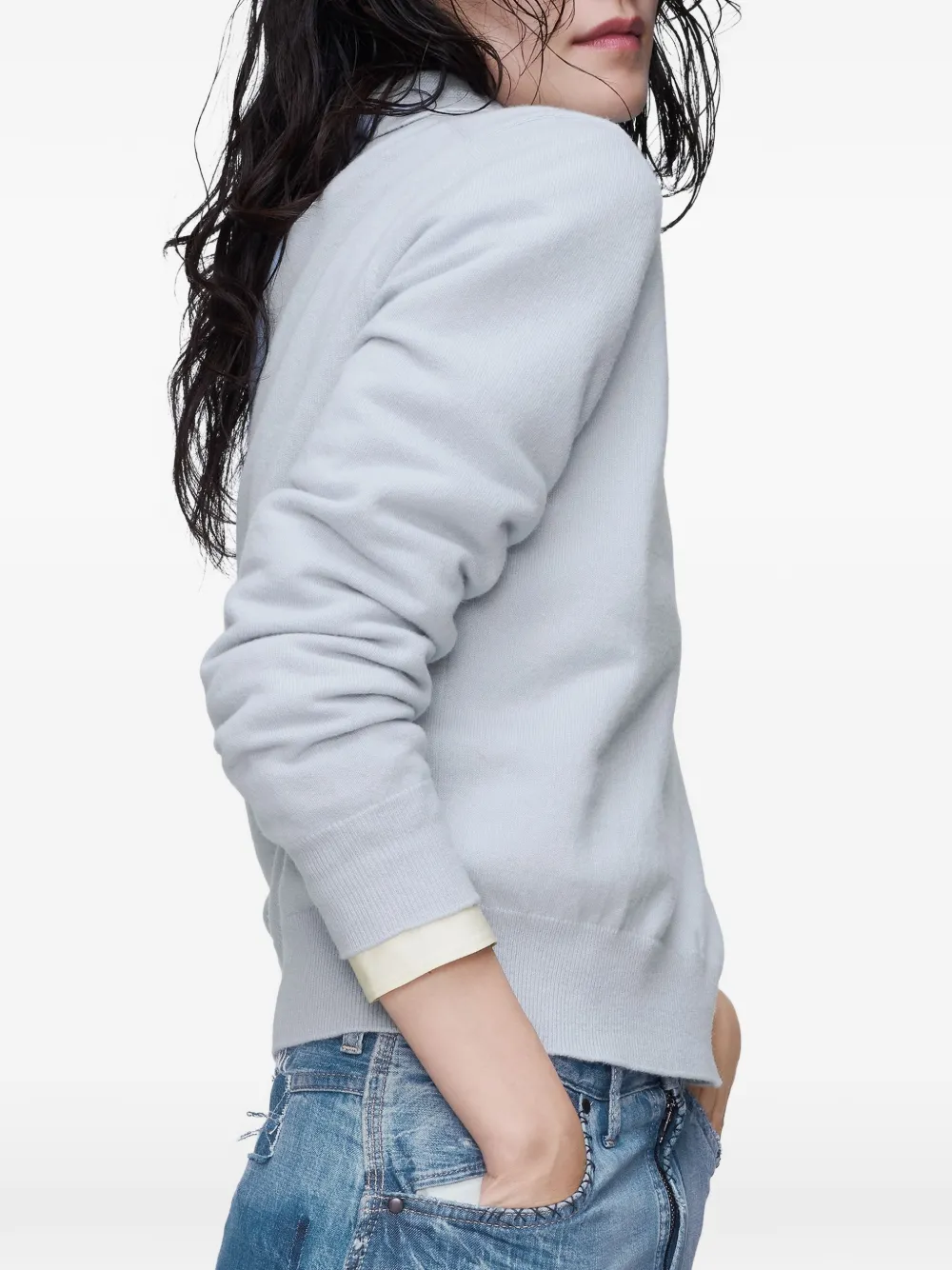 Maison Margiela Buttoned Waistcoat In Blue