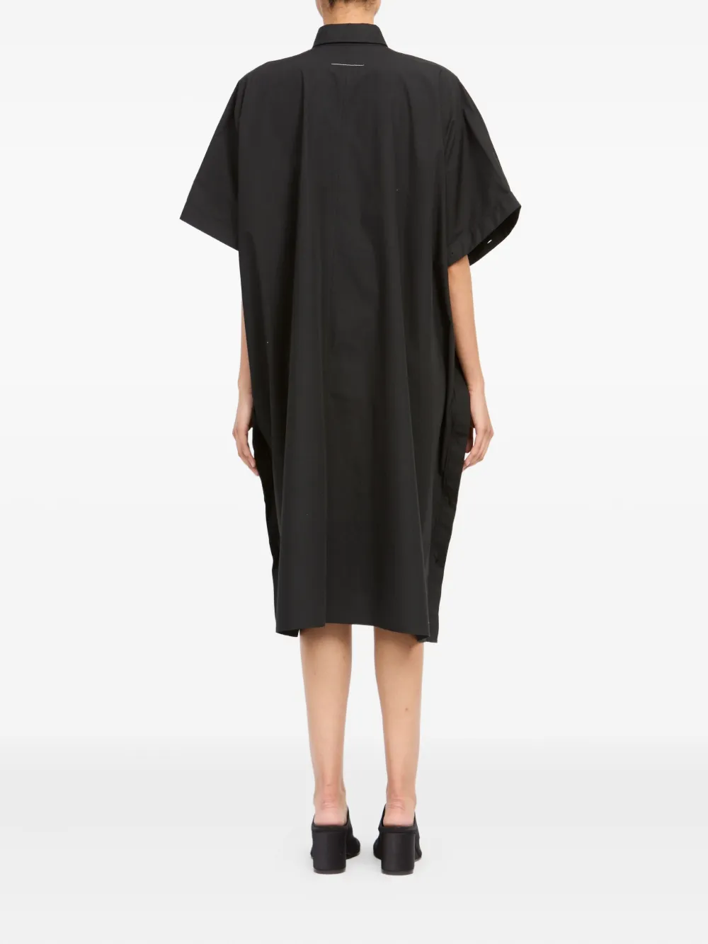 MM6 Maison Margiela Midi-jurk met knopen Zwart