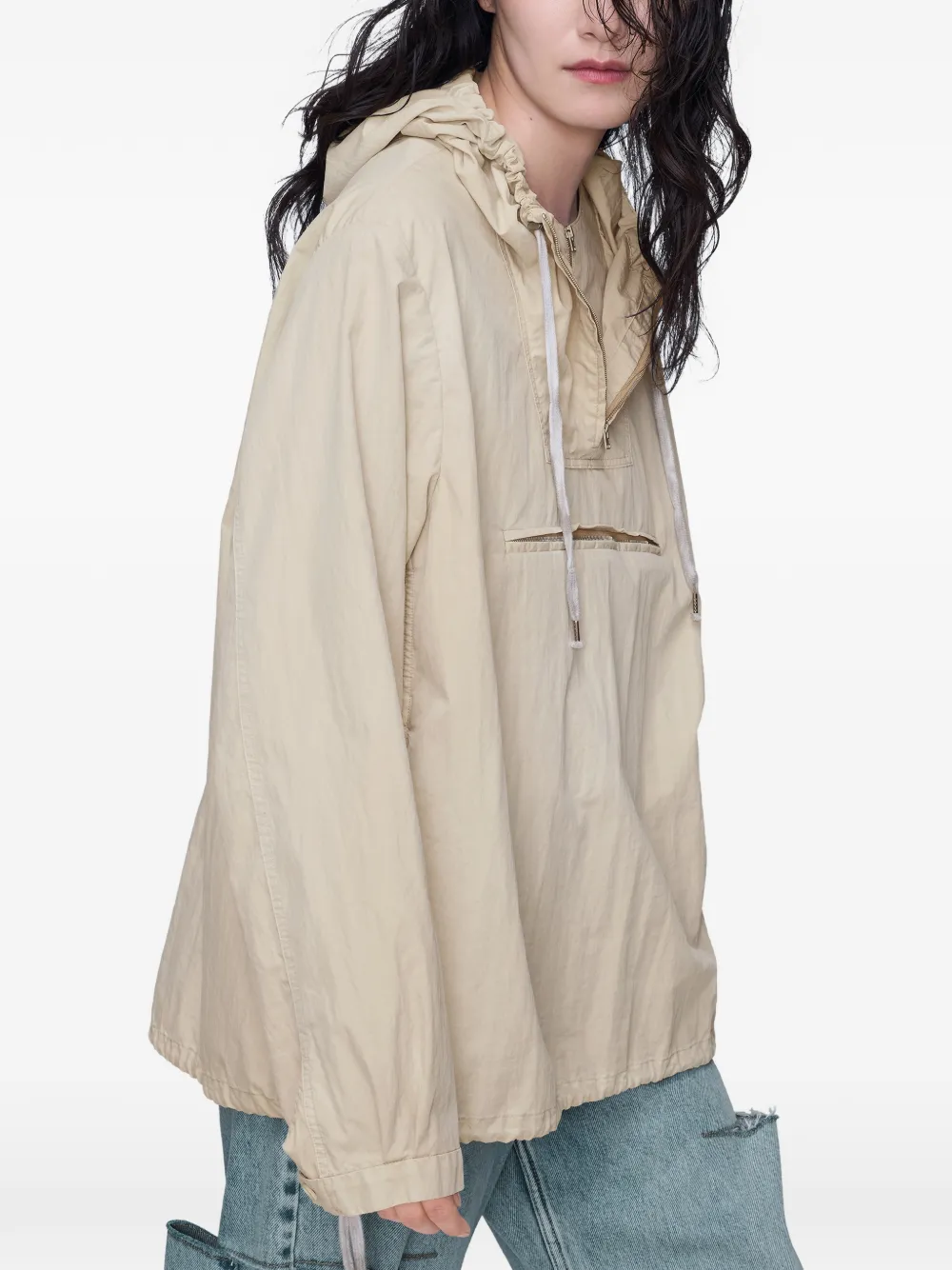 Maison Margiela Hoodie met trekkoord Beige