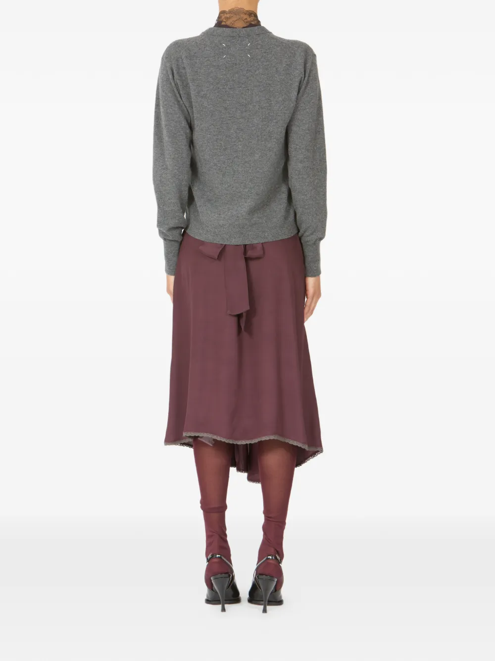 Maison Margiela Vest met V-hals Grijs