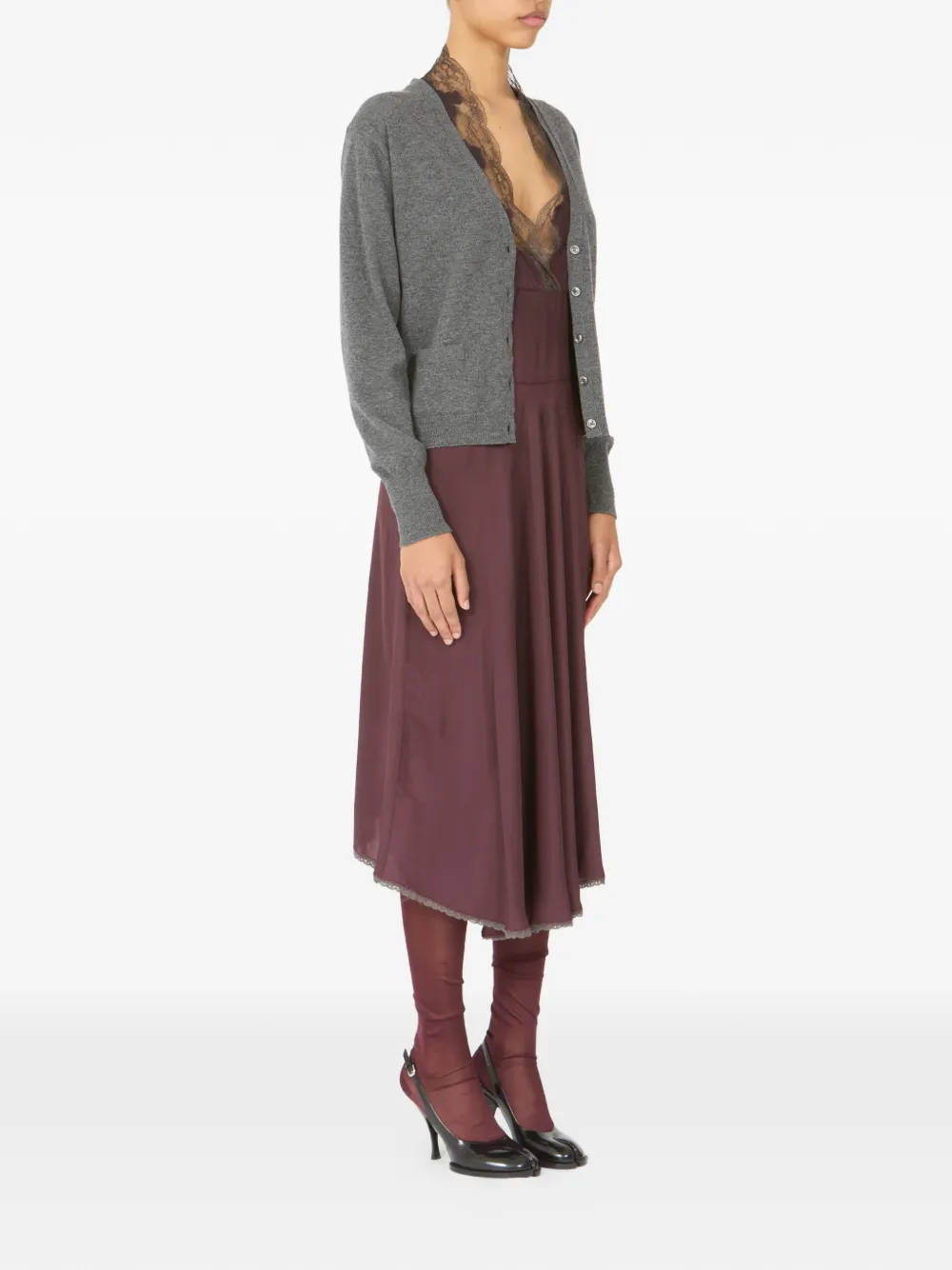 Maison Margiela Vest met V-hals Grijs
