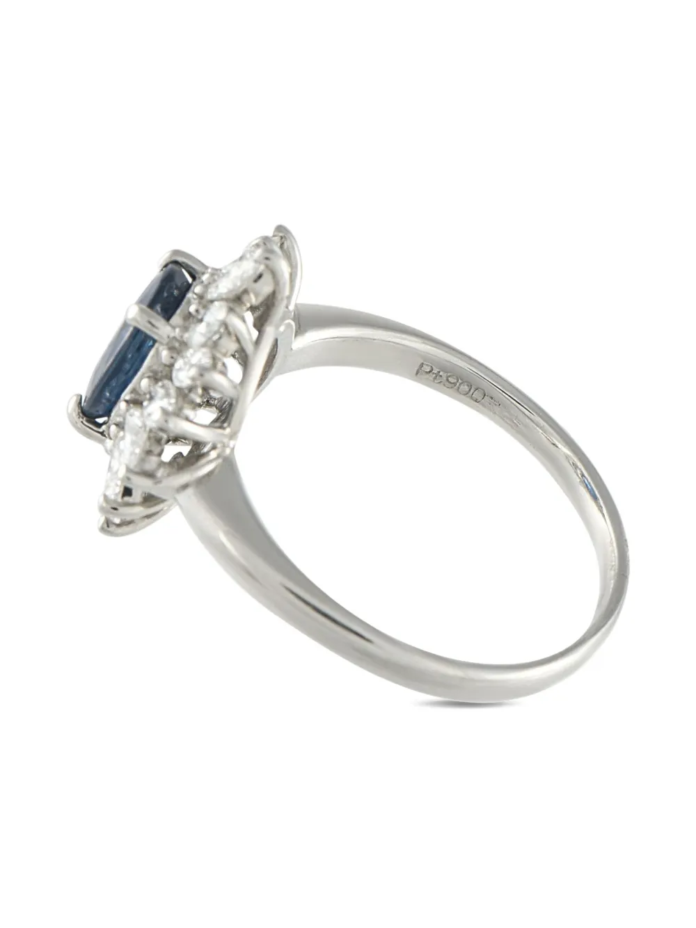 LB Exclusive Platinum multi-stone cluster ring | Image 2