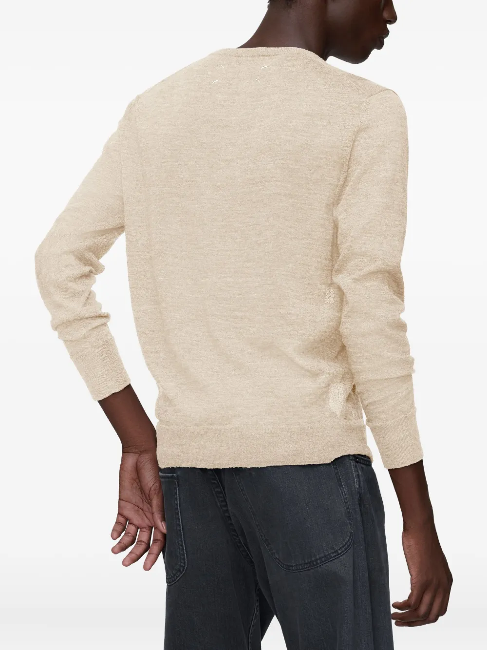 Maison Margiela Vest met ronde hals Beige