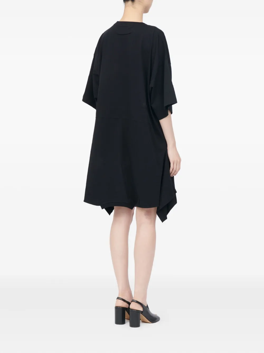 MM6 Maison Margiela Jurk met asymmetrische vlak Zwart
