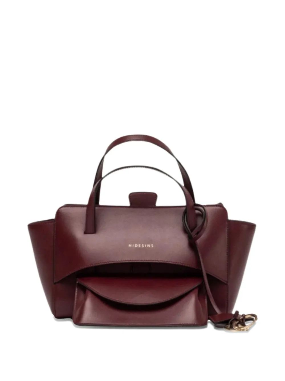Hidesins Leather Shoulder Bag In Orange