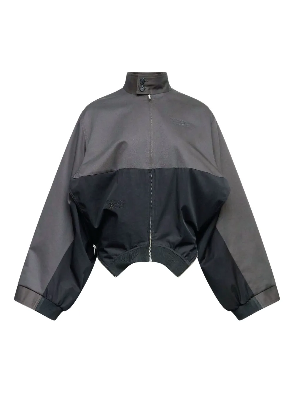 MM6 Maison Margiela Jacke in Colour-Block-Optik - Grau
