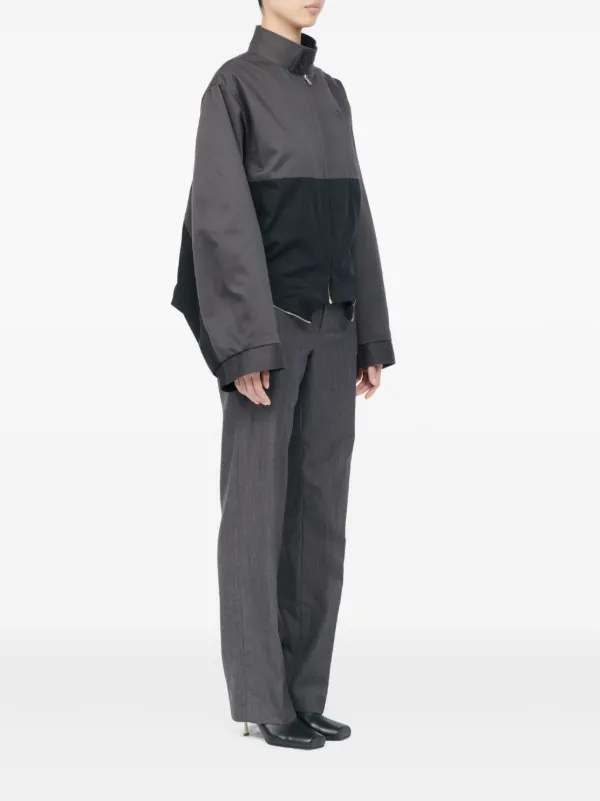 MM6 Maison Margiela Zip colour-block Jacket | Grey | FARFETCH