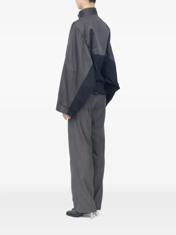 MM6 Maison Margiela Zip colour-block Jacket | Grey | FARFETCH