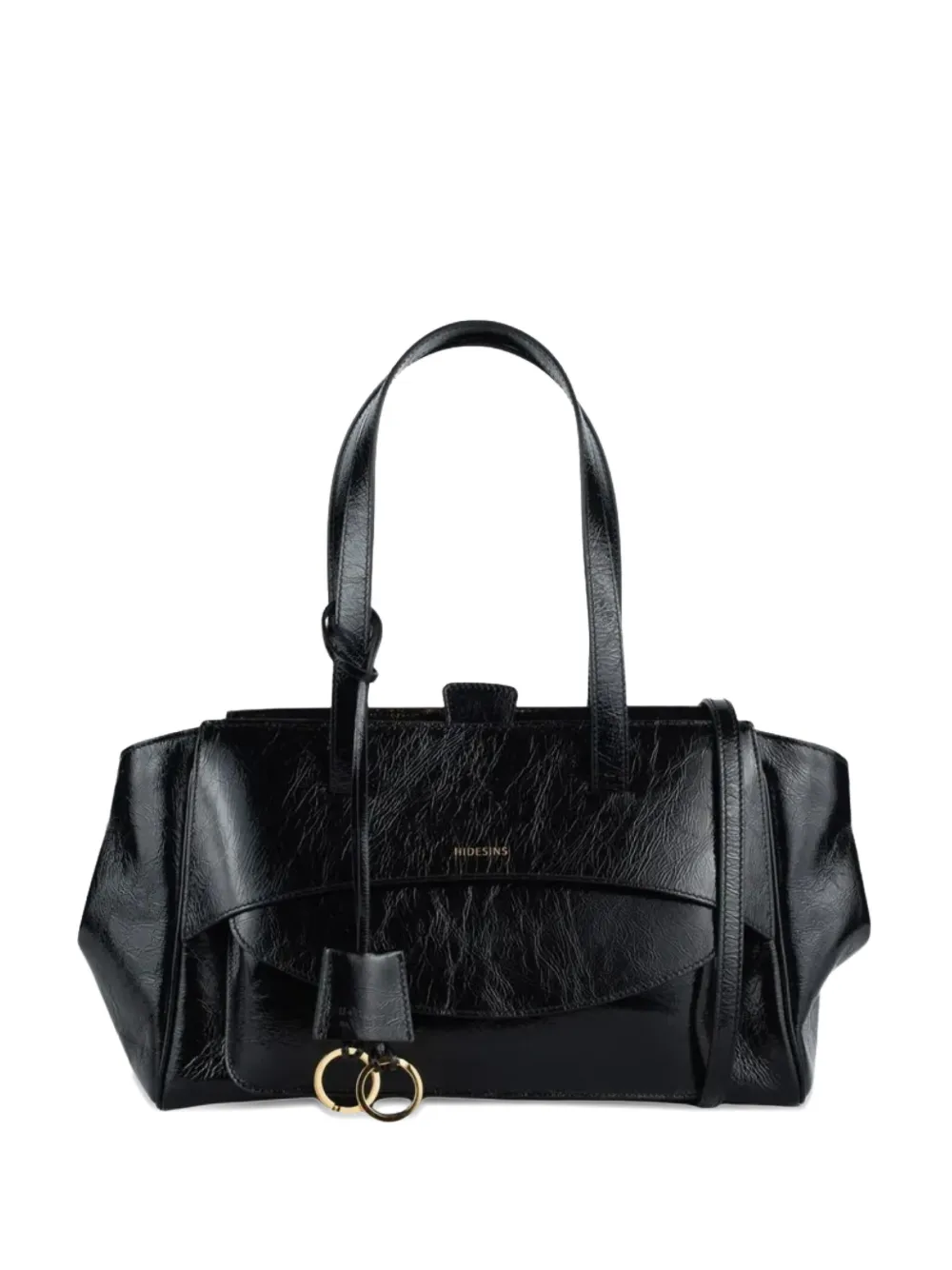 Hidesins Flap Shoulder Bag In Black