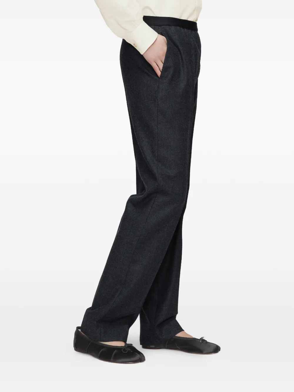 Maison Margiela Wollen broek Grijs
