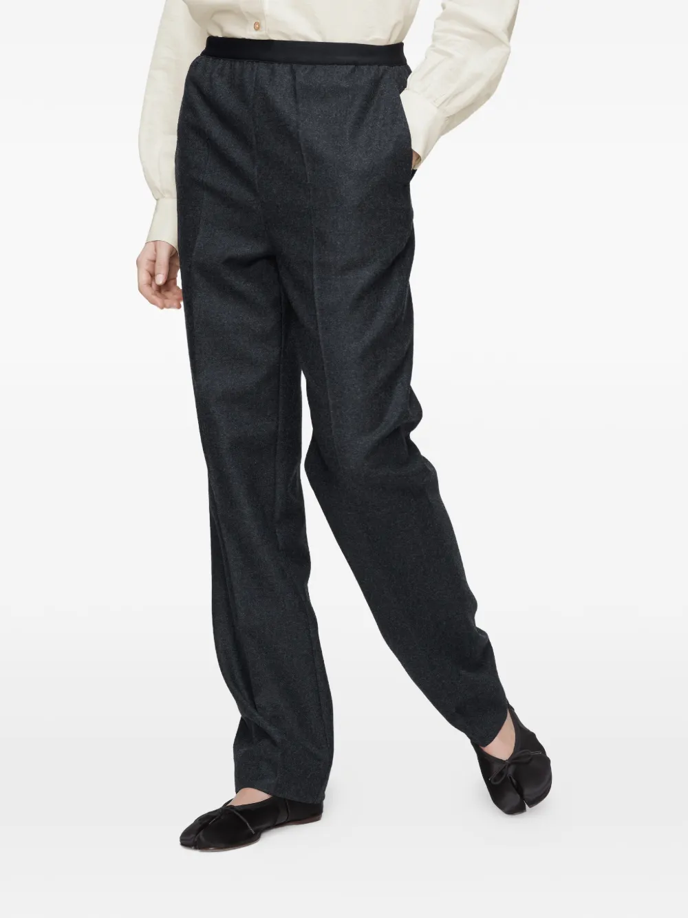 Maison Margiela Wollen broek Grijs