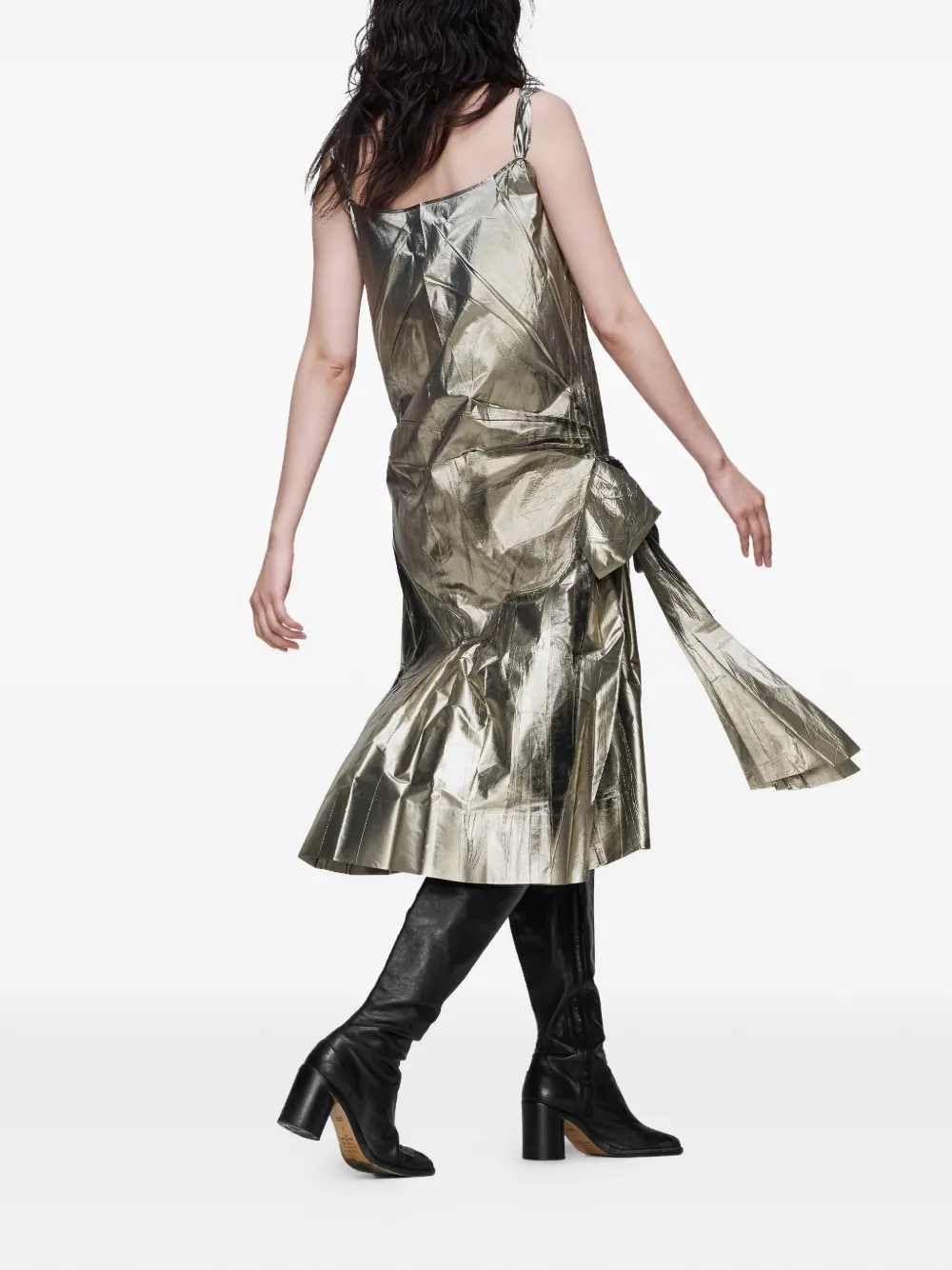 Maison Margiela Bewerkte midi-jurk Grijs
