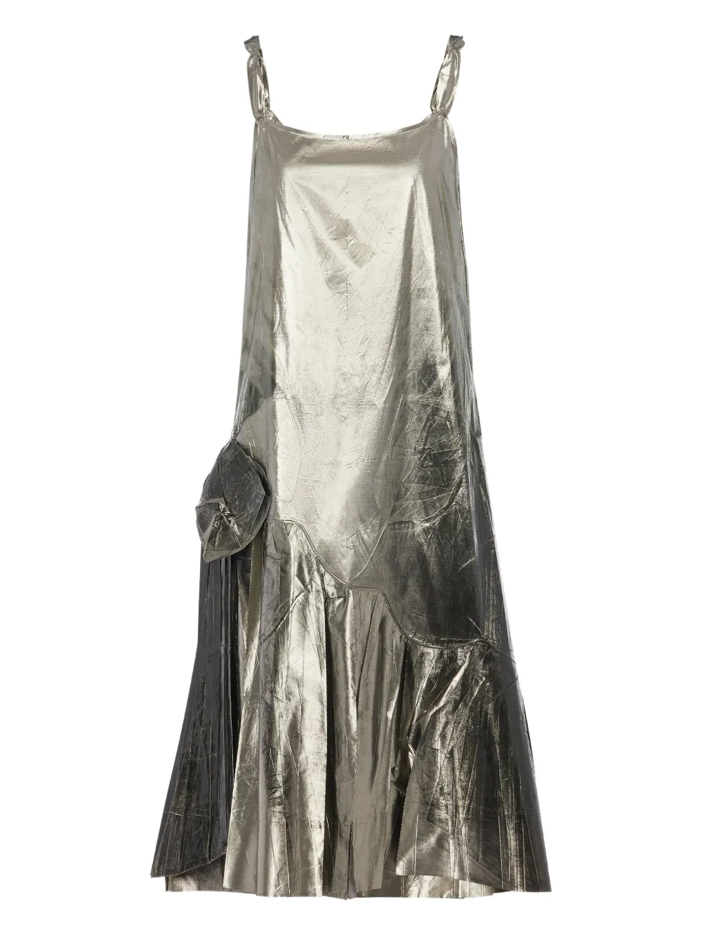 Maison Margiela foiled midi dress - Grey