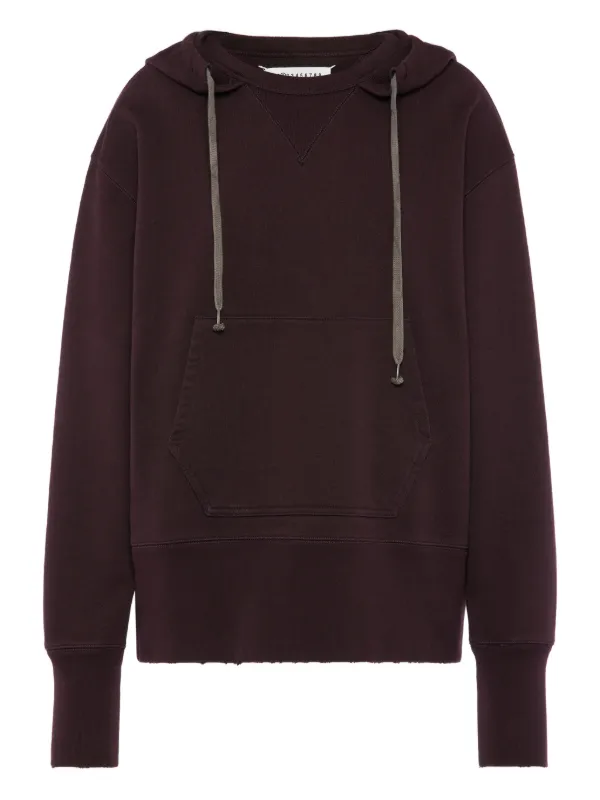 Maison Margiela Cotton Hoodie in Brown