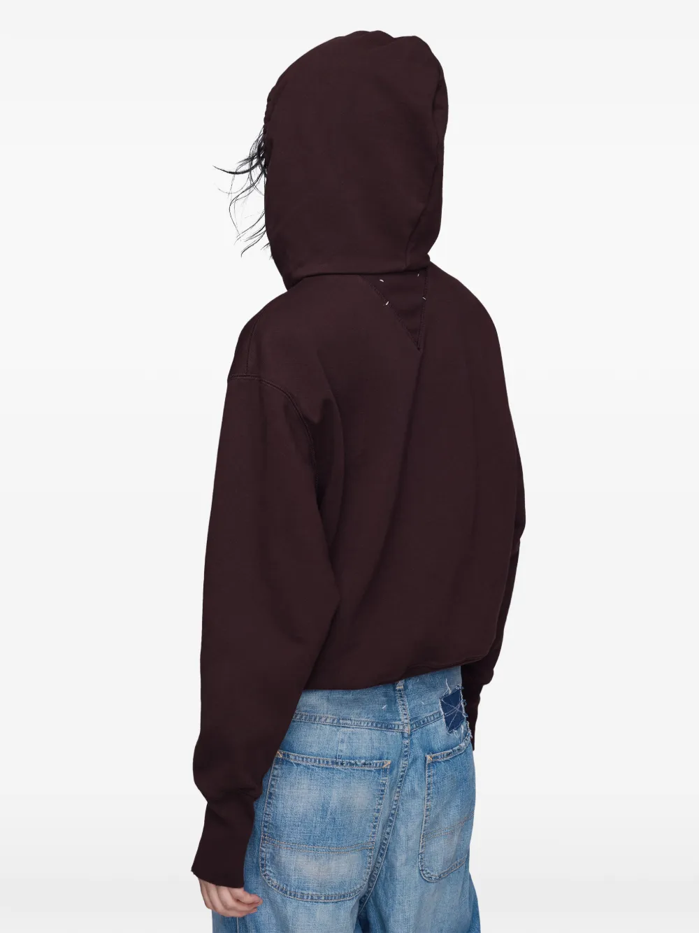 Maison Margiela Katoenen hoodie Bruin