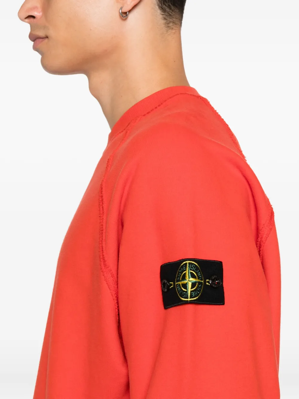 Stone Island Sweater met raglan mouwen Rood