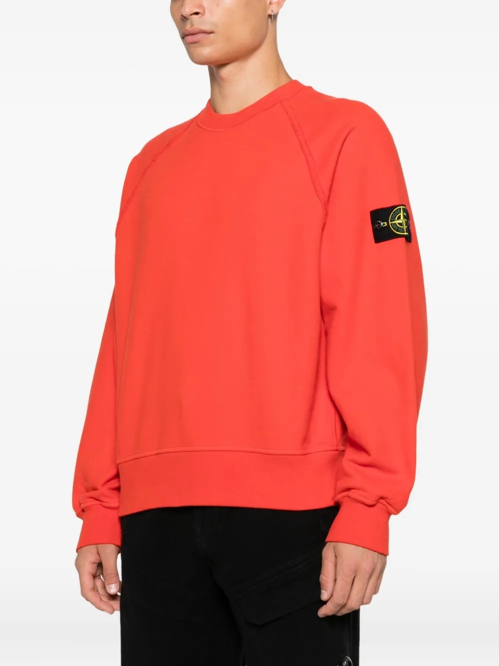 Stone Island Sweater met raglan mouwen Rood