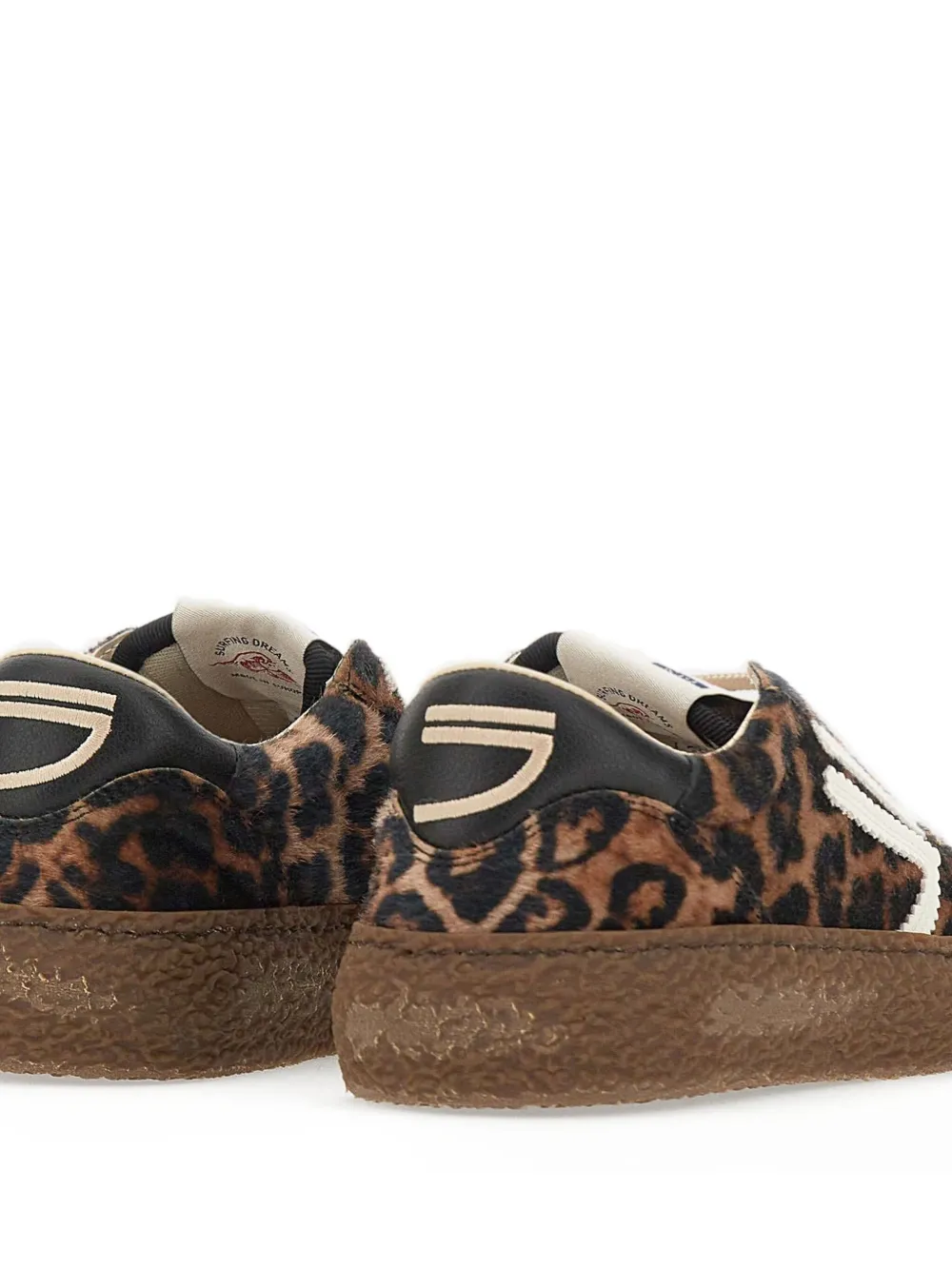 Puraai Sneakers met dierenprint Bruin