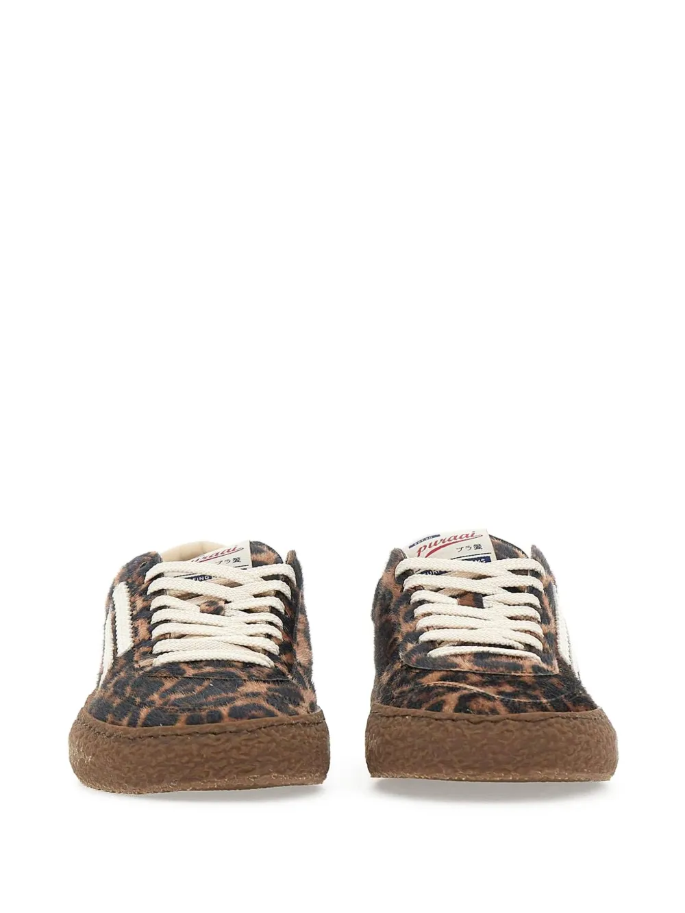 Puraai Sneakers met dierenprint Bruin